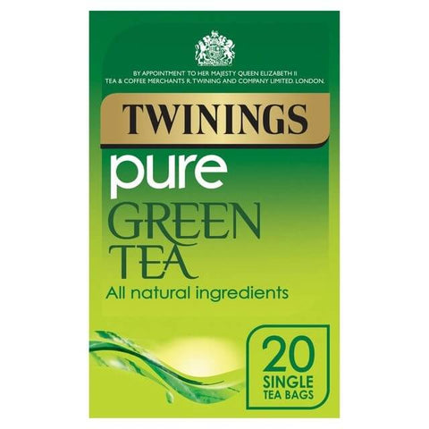 Twinings Green Pure (Pack of 20 Tea Bags) (CASE OF 4 x 50g)