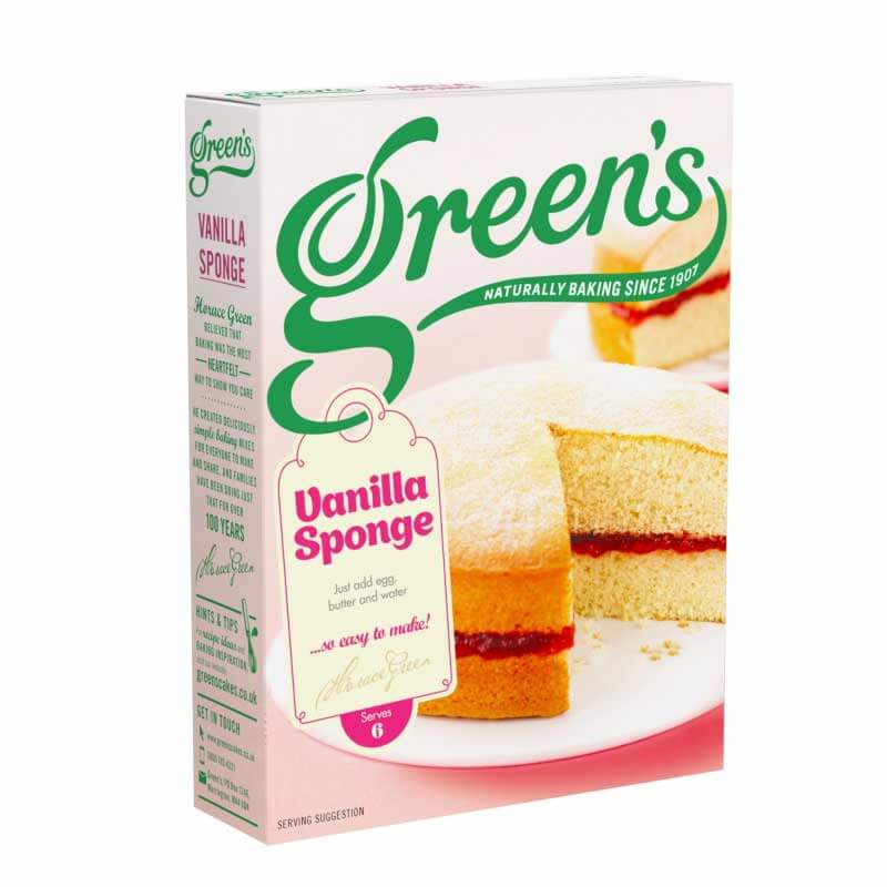 Greens Sponge Mix Vanilla (CASE OF 6 x 221g)