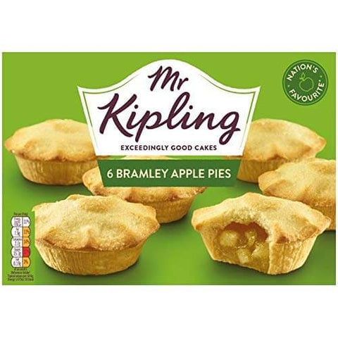 Mr Kipling Bramley Apple Pies (Pack of Six Pies) (CASE OF 8 x 280g)