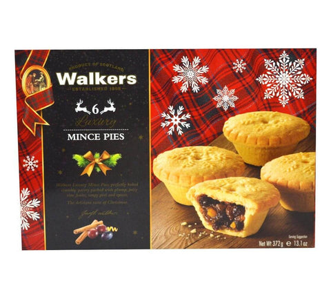Walkers Mince Pies Luxury Mincemeat Tarts (6pk) (CASE OF 12 x 372g)