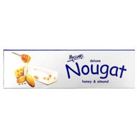 Massams Nougat Honey Almond Box (Pack of Six Bars) (Kosher) (CASE OF 12 x 150g)