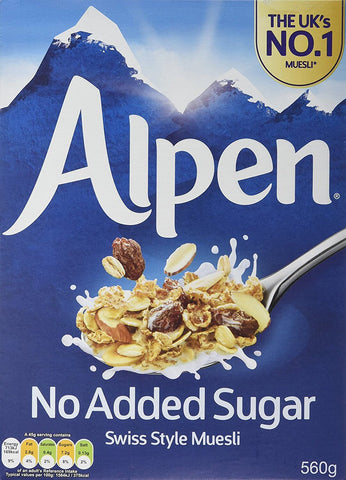 Alpen No Added Sugar Muesli (CASE OF 6 x 550g)