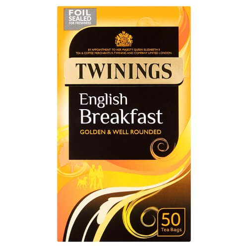 Twinings English Breakfast (50 Tea Bags) (CASE OF 6 x 125g)