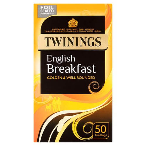 Twinings English Breakfast (50 Tea Bags) (CASE OF 6 x 125g)
