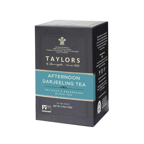 Taylors of Harrogate Afternoon Darjeeling (Pack of 50 Tea Bags) (CASE OF 6 x 125g)