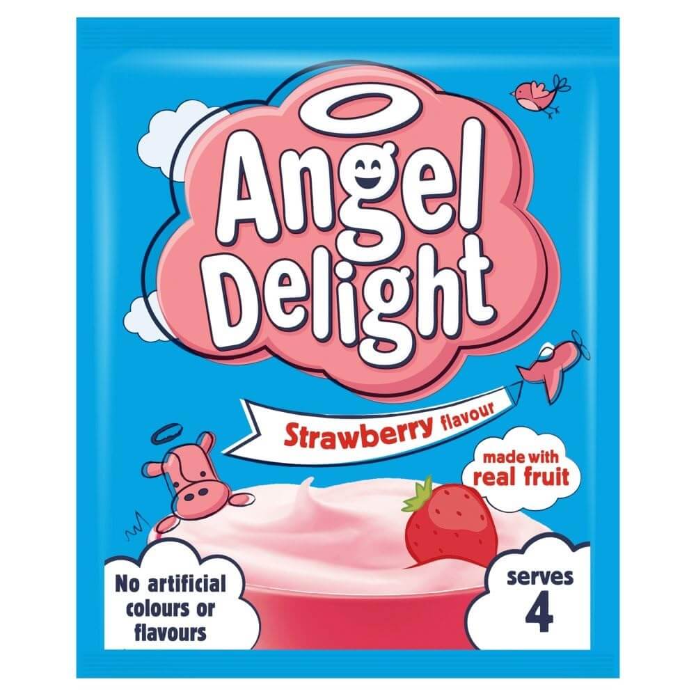 Birds Angel Delight Strawberry Flavor (CASE OF 21 x 59g)
