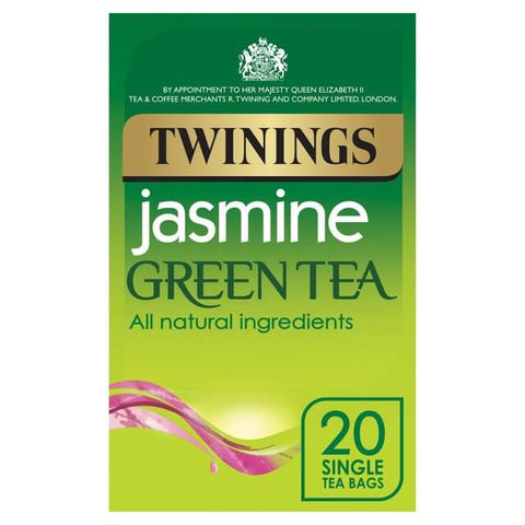 Twinings Jasmine Green (One Box of 20 Tea Bags) (CASE OF 4 x 40g)