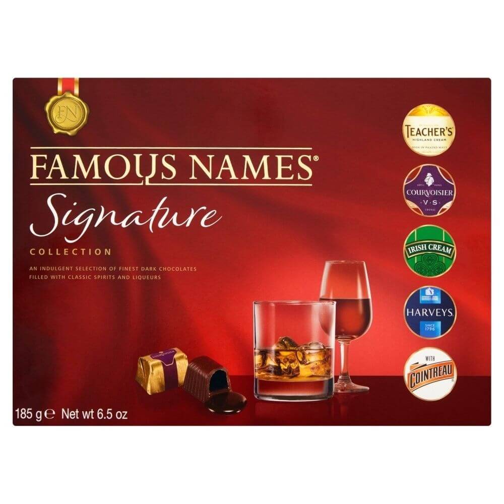 Elizabeth Shaw Famous Names Signature Collection Pieces (Pack of 20 Chocolates) (CASE OF 8 x 185g)