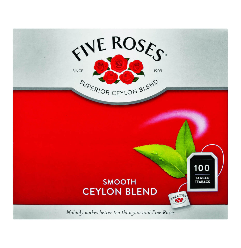 Five Roses Tagged Tea Bags (Pack of 100 Bags) (CASE OF 12 x 250g)