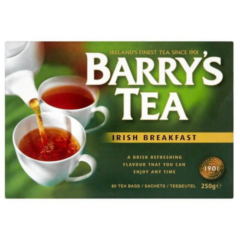 Barrys Irish Breakfast Tea Bags (Pack of 80) (CASE OF 6 x 250g)