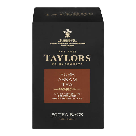 Taylors of Harrogate Assam (Pack of 50 Tea Bags) (CASE OF 6 x 125g)