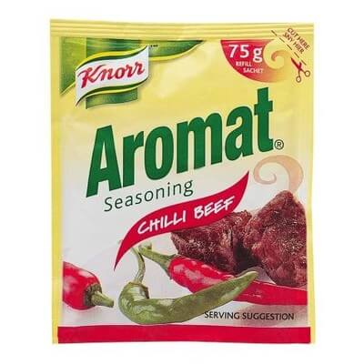 Knorr Aromat Chilli Beef Seasoning Refill Sachet (CASE OF 10 x 75g)