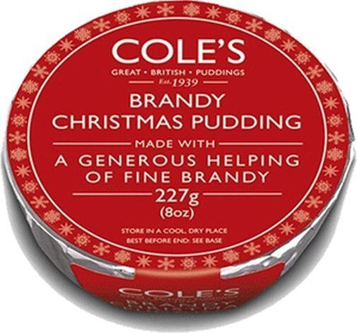 Coles Boxed Christmas Pudding Brandy (CASE OF 12 x 227g)