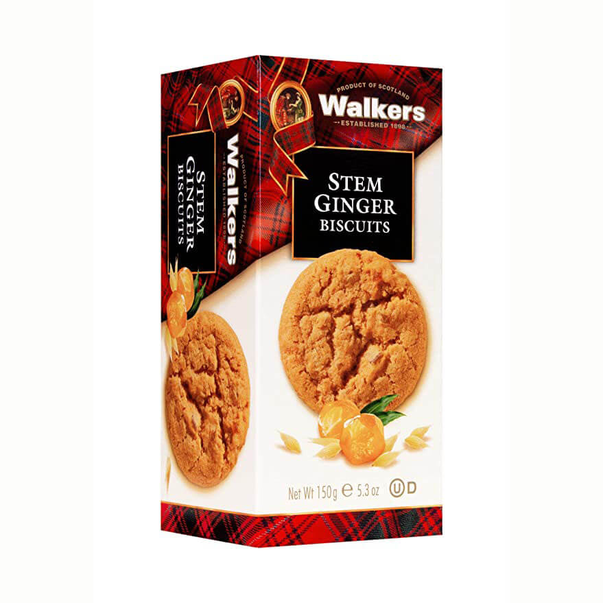 Walkers Biscuits Stem Ginger (CASE OF 12 x 150g)