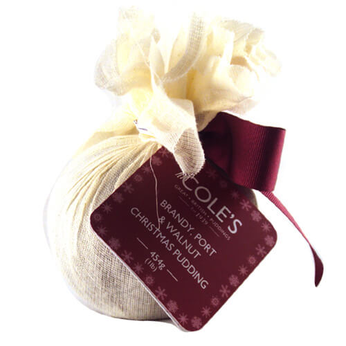 Coles Christmas Pudding Brandy Port Walnut (CASE OF 6 x 454g)