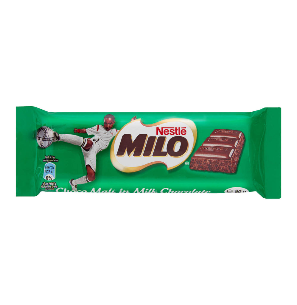 Nestle Milo Milk Chocolate Bar (Kosher) (HEAT SENSITIVE ITEM - PLEASE ADD A THERMAL BOX TO YOUR ORDER TO PROTECT YOUR ITEMS (CASE OF 24 x 80g)