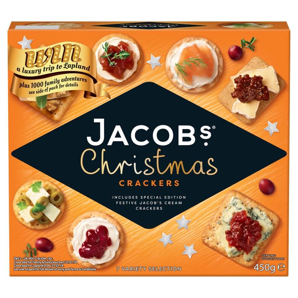 Jacobs Christmas Crackers for Cheese (CASE OF 6 x 450g)