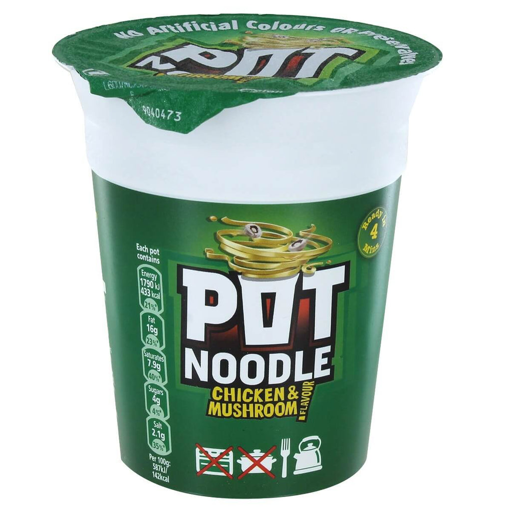 Pot Noodle Chicken and Mushroom Flavor (CASE OF 12 x 90g)