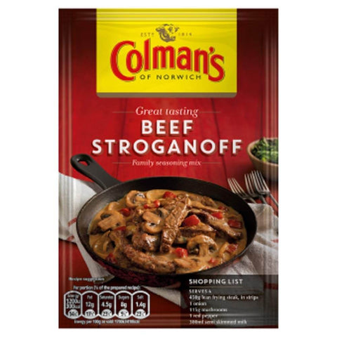 Colmans Seasoning Mix Beef Stroganoff (CASE OF 16 x 39g)