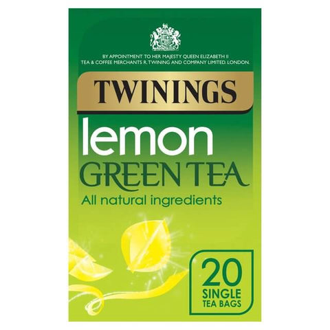 Twinings Lemon Green (Pack of 20 Tea Bags) (CASE OF 4 x 40g)