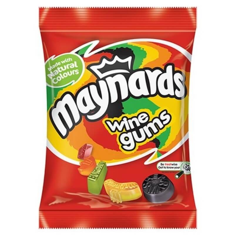 Maynards Bassetts Wine Gums Bag (CASE OF 10 x 165g)