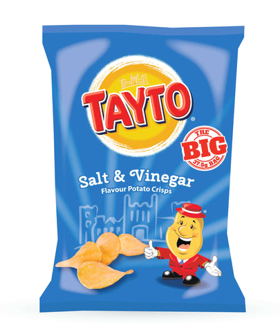 Tayto Salt and Vinegar Potato Crisps (CASE OF 32 x 32.5g)