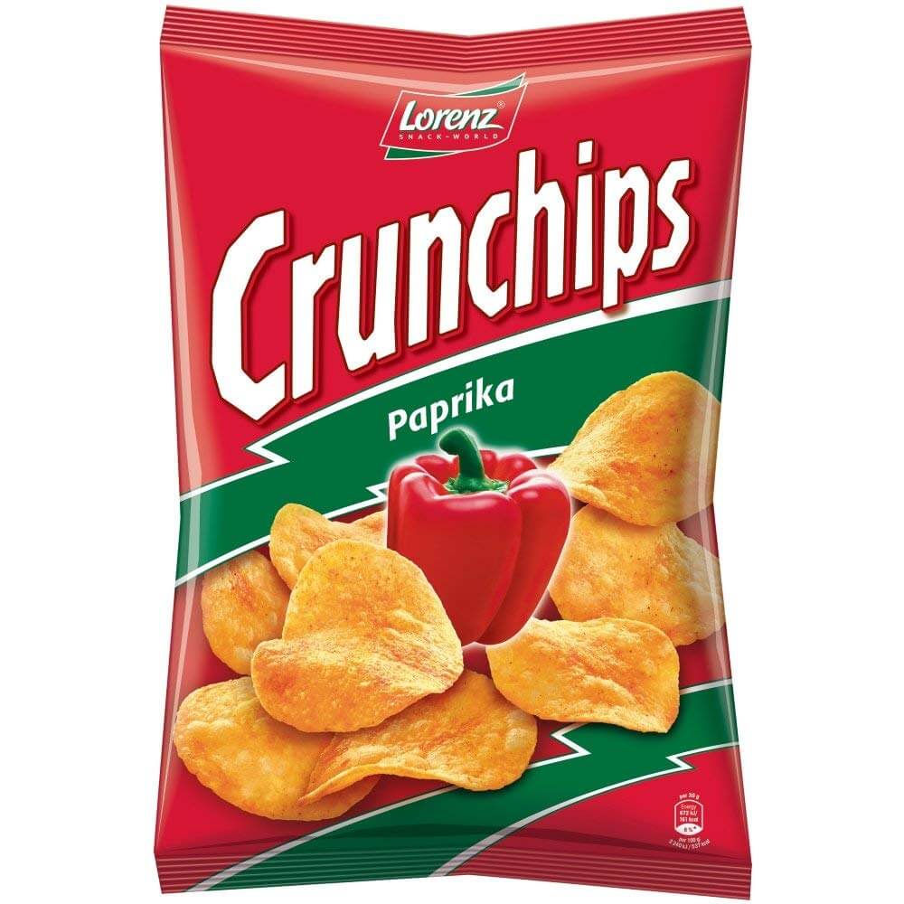 Lorenz CrunChips with Mild Paprika (CASE OF 20 x 150g)