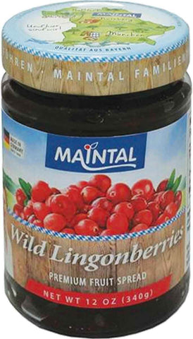Maintal Wild Lingonberry Fruit Spread (CASE OF 6 x 330g)
