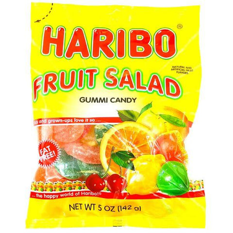 Haribo Fruit Salad Gummi Candy, Fat Free (CASE OF 12 x 142g)