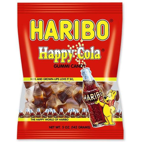 Haribo Happy Cola Gummi Candy, The Happy World of Haribo (CASE OF 12 x 142g)