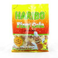Haribo Fizzy Cola Gummi Candy Sour Sweet and Tangy (CASE OF 12 x 142g)