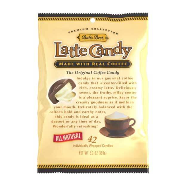 Balis Best Latte Candy made with Real Coffee (CASE OF 12 x 150g)