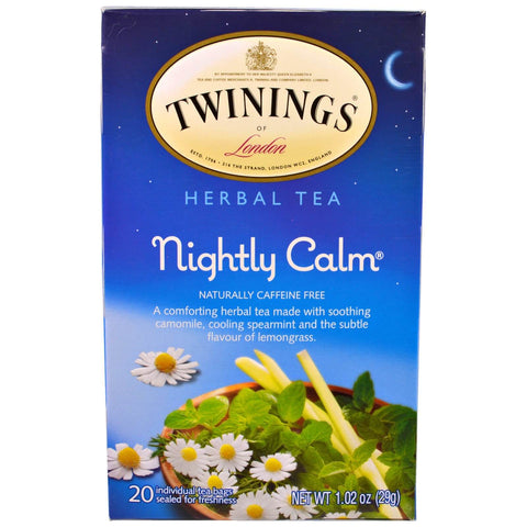 Twinings of London Nightly Calm Herbal (Pack of 20 Tea Bags) (CASE OF 6 x 29g)