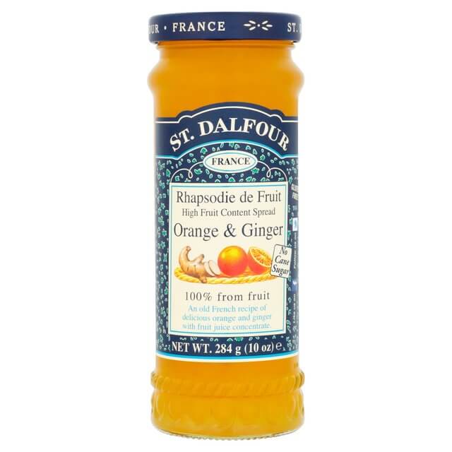 St Dalfour Ginger and Orange Marmalade, An Old French Recipe 100% Fruit, No Cane Sugar. (CASE OF 6 x 284g)