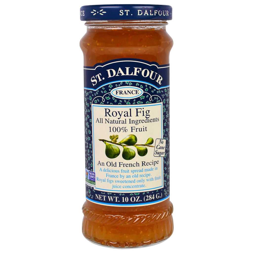 St Dalfour Royal Fig Fruit Spread , An Old French Recipe 100% Fruit, No Cane Sugar. (CASE OF 6 x 284g)