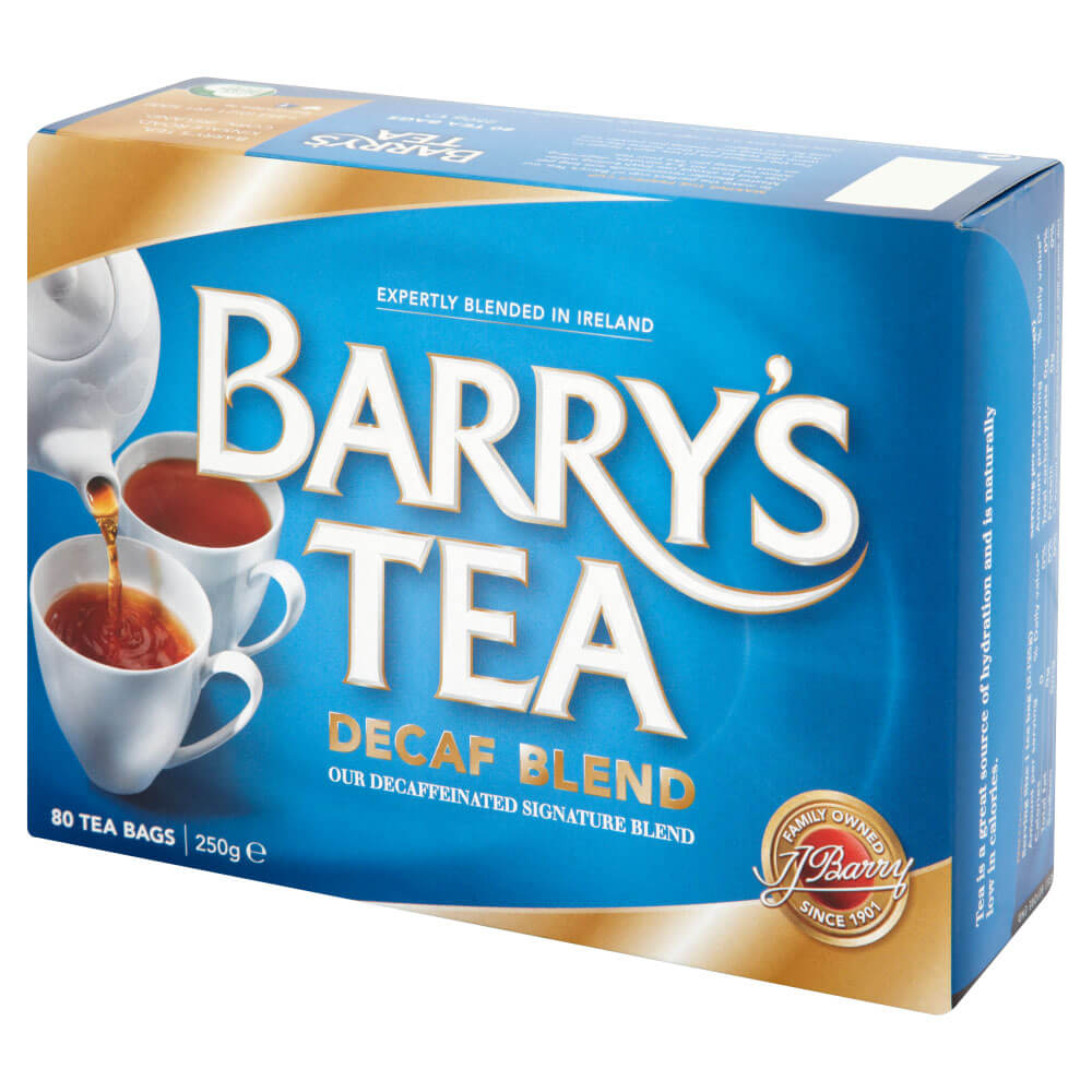 Barrys Decaffeinated Tea (80 Tea Bags) (CASE OF 6 x 250g)
