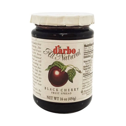 D Arbo Black Cherry Fruit Spread Prepared According to Secret Traditional Austrian Recipes (CASE OF 6 x 454g)