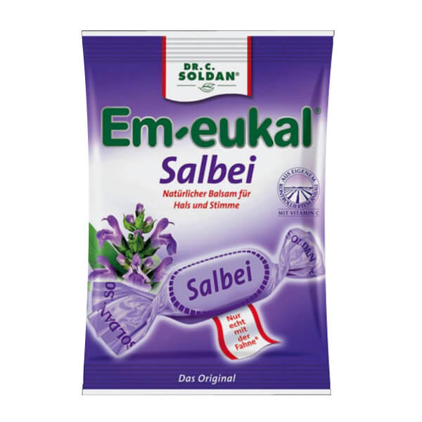 Dr Soldan Em-Eukal Salbei (Sage Drops) (CASE OF 20 x 75g)