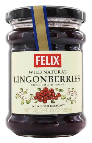 Felix Wild Natural Lingonberries Preserves (CASE OF 8 x 283g)