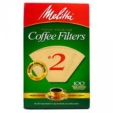 Melitta Brown No.2 Coffee Filters 8-12 Cup (100 Cone Filters) (CASE OF 2 x 155g)