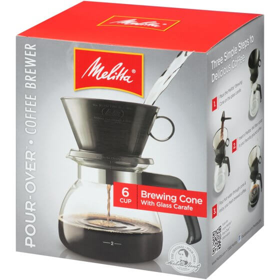Melitta Traditional Cone Coffeemaker (6 Cup) (CASE OF 1 x 551g)
