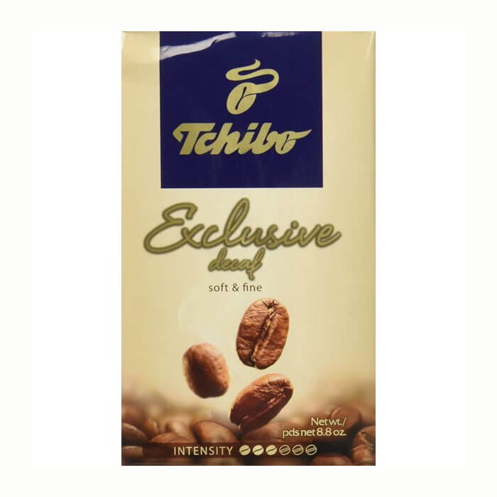 Tchibo Exclusive Decaf 100% Arabica Ground Coffee (CASE OF 12 x 250g)