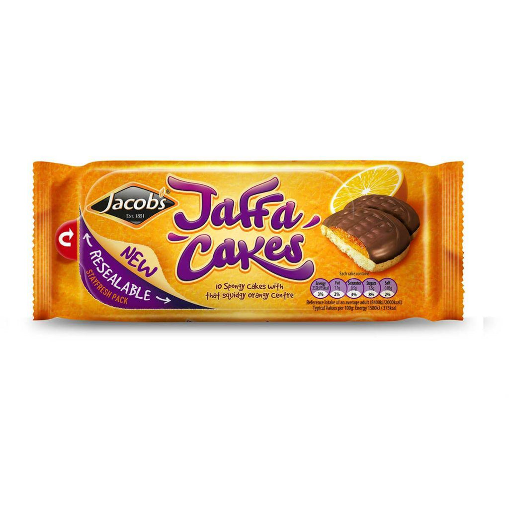 Jacobs Jaffa Cakes in a Resealable Stayfresh Pack (CASE OF 24 x 147g)