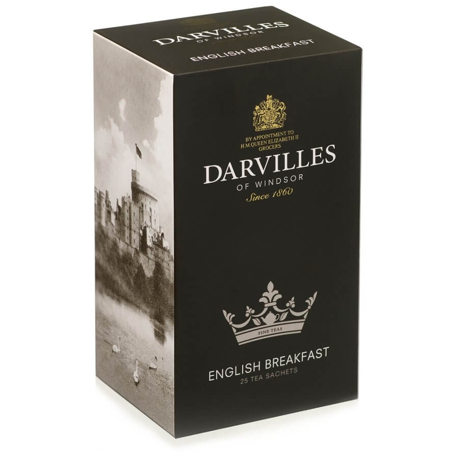Darvilles of Windsor Tea English Breakfast (Pack of 25 Tea Bags) (CASE OF 12 x 62.5g)
