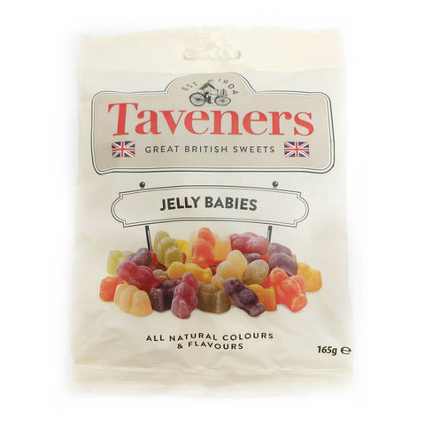 Taveners Jelly Babies Bag (CASE OF 12 x 165g)