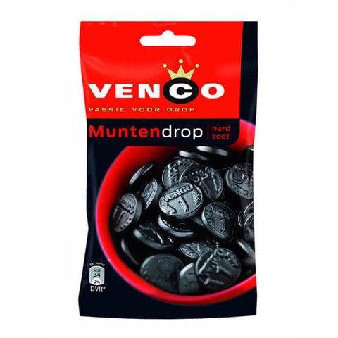 Venco Liquorice Coin (CASE OF 12 x 120g)