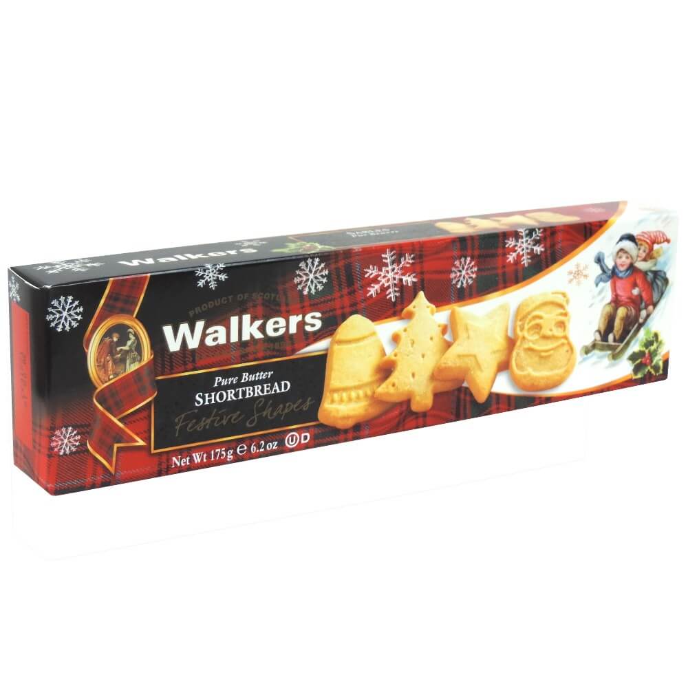 Walkers Shortbread Festive Shapes (CASE OF 12 x 175g)