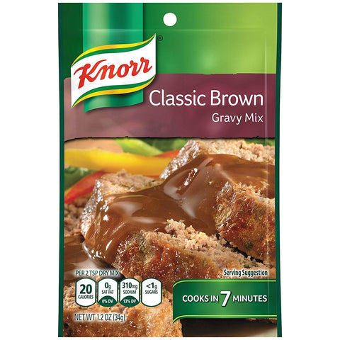 Knorr Classic Brown Gravy Mix (CASE OF 12 x 34g)