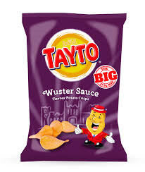 Tayto Wuster Sauce Potato Crisps (CASE OF 32 x 32.5g)