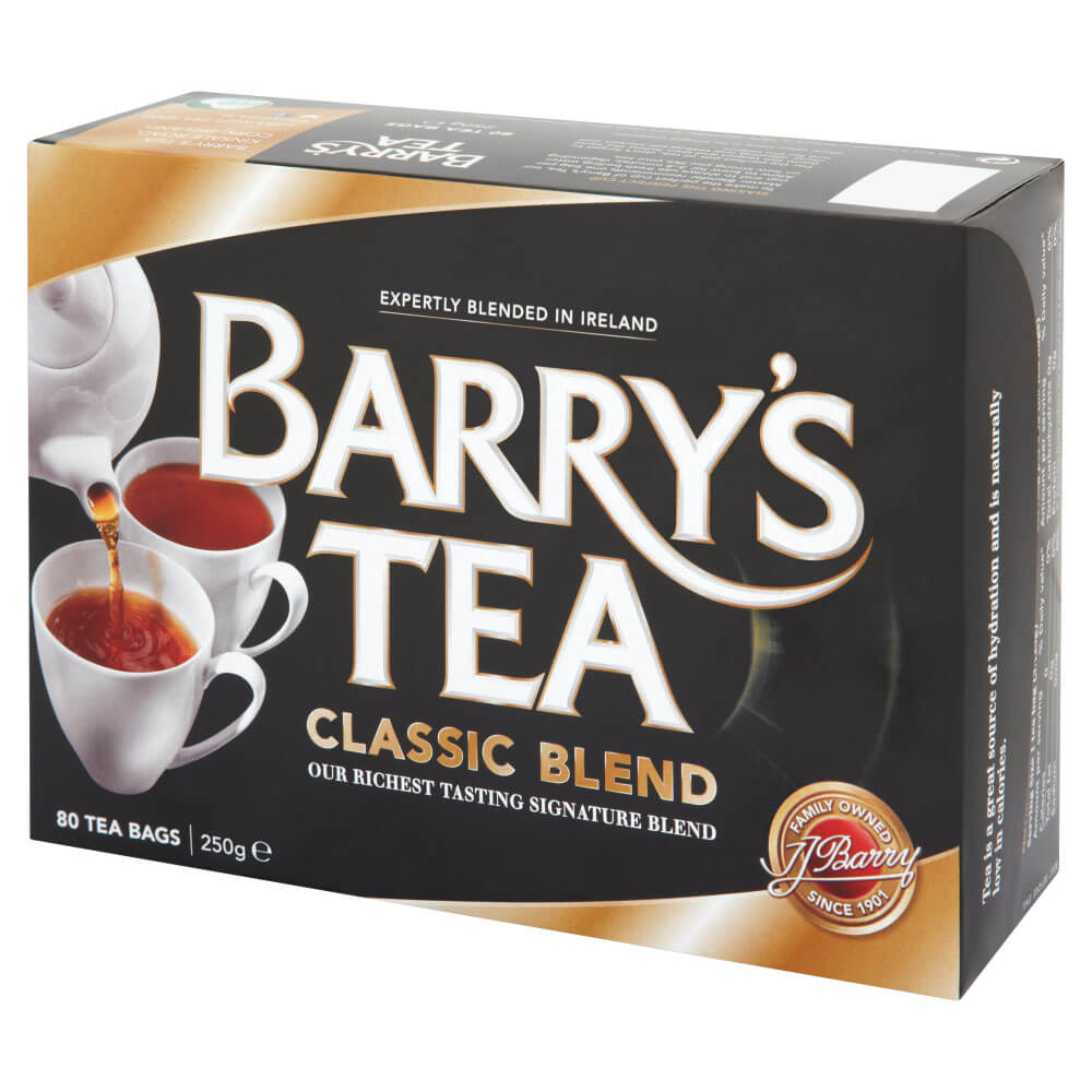 Barrys Classic Blend Tea Bags (Pack of 80) (CASE OF 6 x 250g)